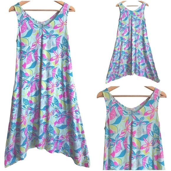fresh produce Dresses & Skirts - FRESH PRODUCE Modal Blend Colorful Boho Lagenlook Lightweight Floral Dress S/M